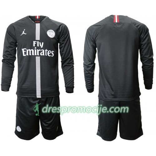 Paris Saint-Germain Dres Jodan Crna Dječji Treći 2018/19 Dugim Rukavima Paris Saint-Germain Dres Jodan Crna Dječji Treći 2018/19 Dugim Rukavima